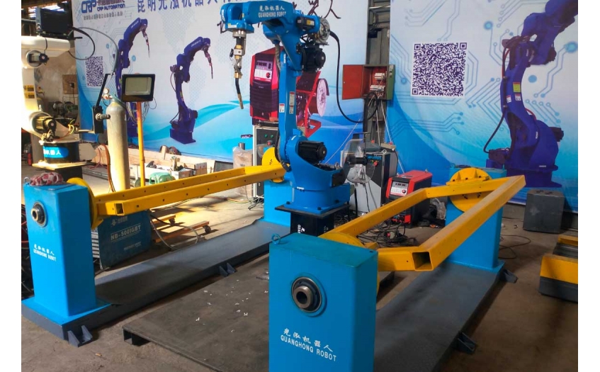 焊接机器人配套双翻转变位机